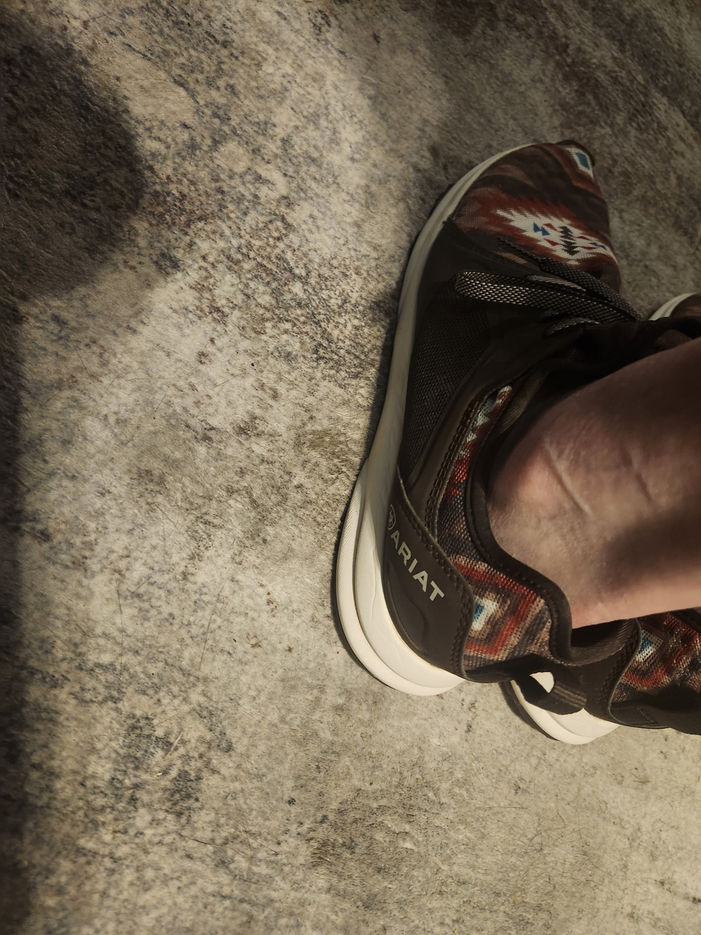 Ariat Brown Aztec Pattern Athletic Shoes - Picture 3 of 5